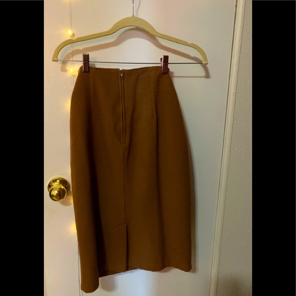 Wool skirt - brown - Picture 2 of 3